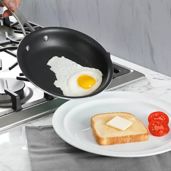 10-Pc. Hard-Enameled Aluminum Nonstick Cookware Set ( New with box) - Picture 3 of 4